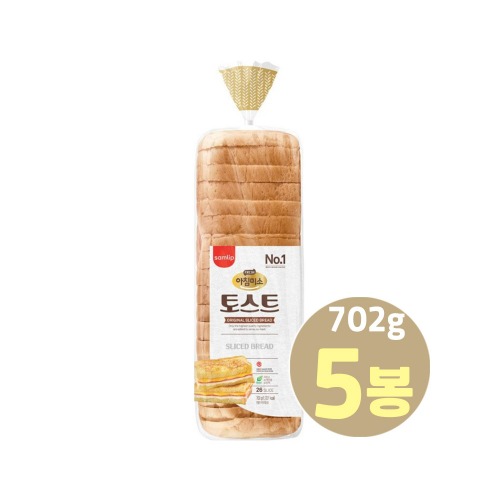 삼립_아침미소토스트 식빵 700g x 5봉