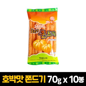 에코푸드 호박맛 쫀디기 (설탕) 70g x 10봉